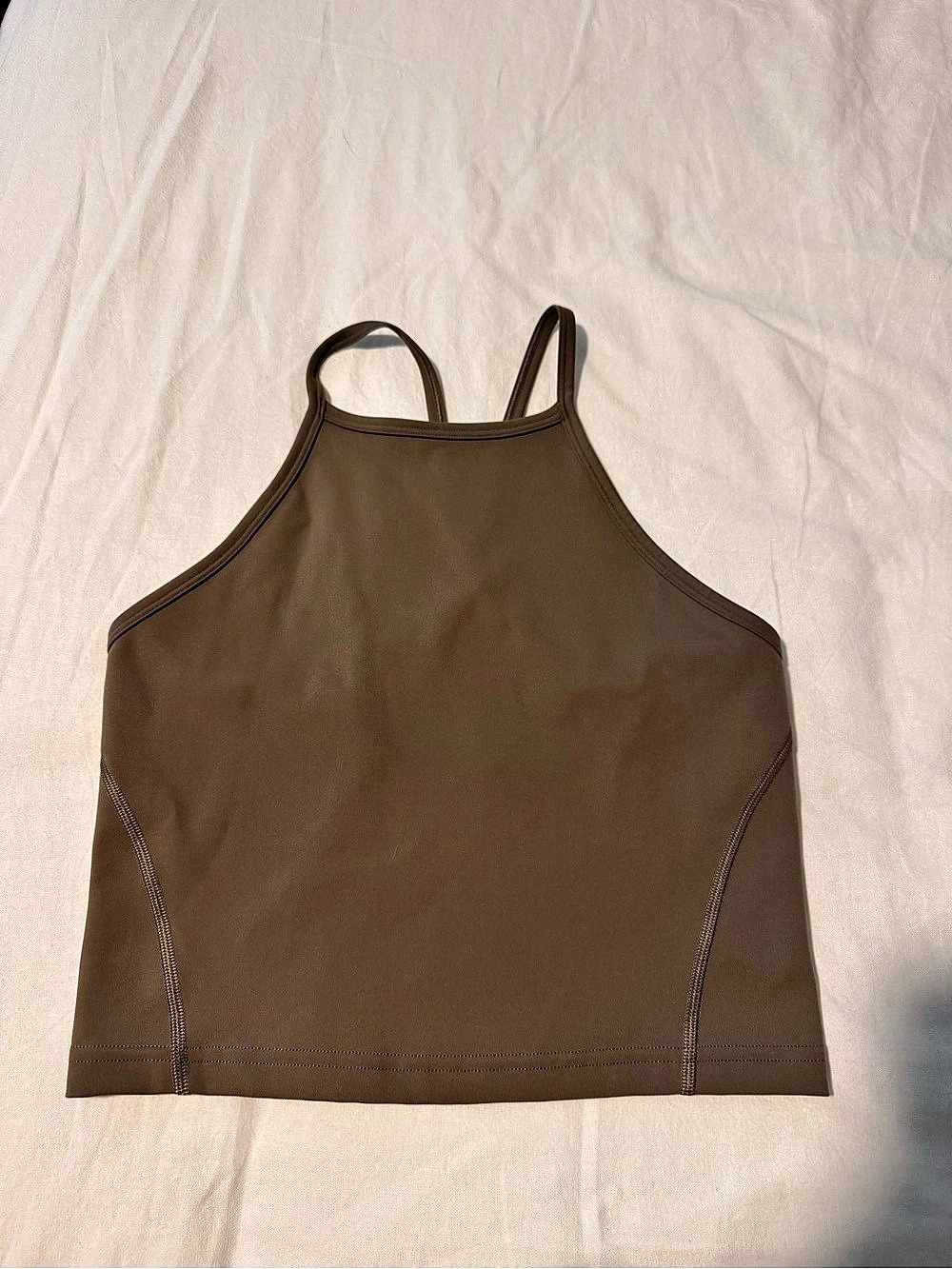 Lululemon Wunder Train High-Neck Olive green tank top